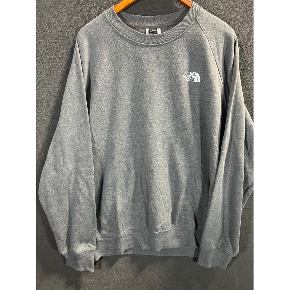 The North Face Mens XXL Gray Circular Design Raglan Crewneck Sweatshirt